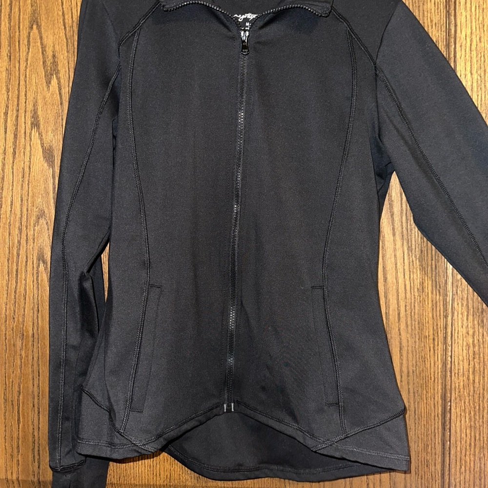 Gottex Black Lightweight Athletic Jacket